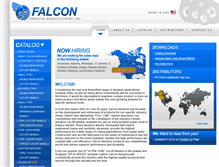 Tablet Screenshot of falconabrasive.com